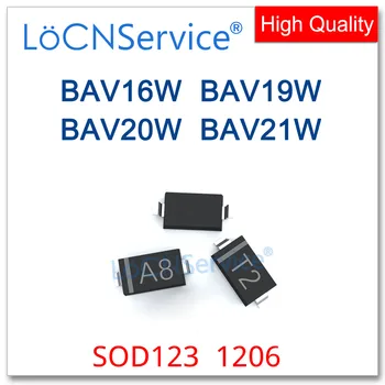 LoCNService SOD123 3000PCS BAV16W T6 BAV19W A8 BAV20W T2 BAV21W T3 Kinijos Aukštos Kokybės SMD SOD-123 1206