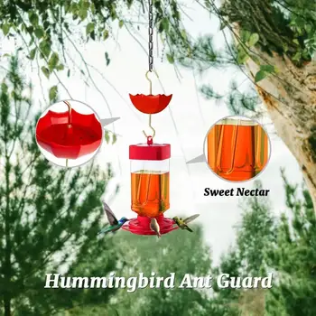 1pcs Naujas Hummingbird Feeder Kabinti Finansuojančiojo Lauko Sodo Plastikinių Gėlių Geležinis Kablys Paukščių Tiektuvai Tiekimo Reikmenys