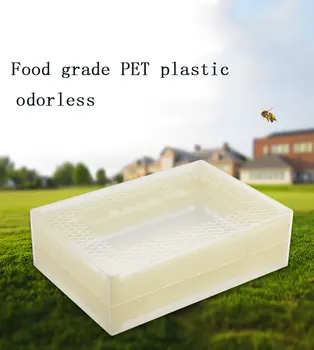 500g PET Plastiko Lizdą Medaus Lauke Bičių Avilį Lauke Medaus Kasetės Skaidrus Bitininkystės Įrankių Saugos ir Aukštos Kokybės Bičių Medumi