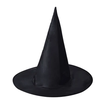 Helovinas Ragana Skrybėlę Juoda Ruda Oksfordo Nurodė Kalėdų Skrybėlę Vyrai Moterys Suaugusiųjų Fancy Dress Šalies Kostiumų Bžūp Padidėjęs Taff Skrybėlės