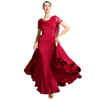 Valsas, Šokių Suknelė Moterims Pramoginiai Konkurencijos Kostiumai Moterų Modernaus Šokio Spektaklis Valsas Tango, Sportinių Šokių Suknelė