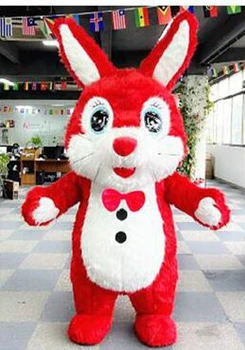 2m/2,6 m Pripučiami Talismanas Pilka Easter Bunny Kostiumas Suaugusiųjų Susprogdinti Triušis Cosplay Suknelė viso Kūno Kiškių Talismanas Kostiumas