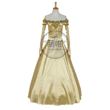 Once Upon a Time in Wonderland Bell Cosplay Kostiumų Kažkada Bell Geltona Cosplay Suknelė Užsakymą L320