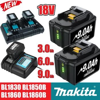 18V Akumuliatorius Makita BL1850B 18V Li-ion Baterijos 3/6/9Ah BL1840B BL1860 BL1890 BL1815 BL1830 BL1835 Belaidžius Grąžtai Baterija LXT400