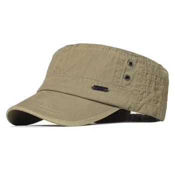 Nuplauti Medvilnės Karinės Kepurės Vyrų Kariūnų Armijos Bžūp Unikalaus Dizaino Vintage Flat Top Hat Dviračių Alpinizmo Bžūp Moterų Skrybėlės