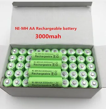 Batterie Įkraunamos Ni-MH 1.2 V AA 3000mAh supilkite jouets, appareil foto, Mikrofonas, 2 à 20 pièces