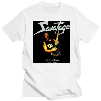 SAVATAGE-Criss Oliva (1963-1993)-Gitaristas T-Shirt Juokinga Medvilnė Tee Dovana Vyrams