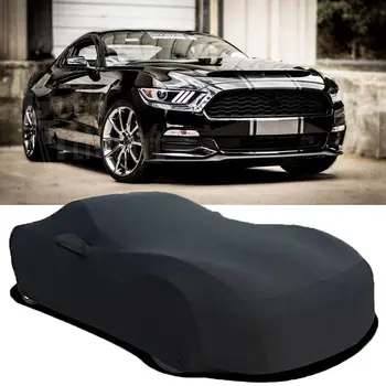 Black Pilnas Automobilio Patalpų Padengti Ruožas Dėmių Patalpų apsauga nuo dulkių, Atsparus UV Apsauga Ford Mustang 2010-2021 Užsakymą