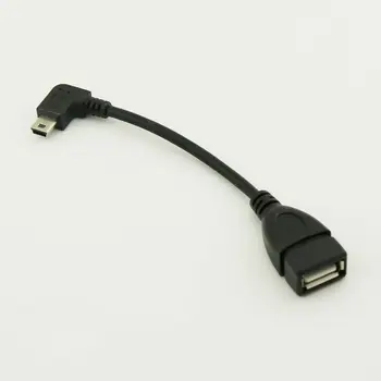 1pcs Mini USB 5 Pin Male į USB 2.0 Moteriška Priimančiosios OTG Pratęsimo Adapterio Kabelį 15cm