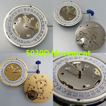 Originalus Ronda Aukso/Sidabro 5030/5030D 13 Brangenybės Kvarcas Laikrodžio Judėjimo Pakeitimo Aksesuaras įmontuota Baterija
