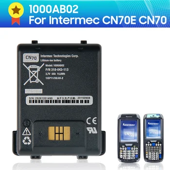 100% Originalios Baterijos 1000AB02 už Intermec Honeywell CN70E CN70 318-043-033 4000mAh Bateriją