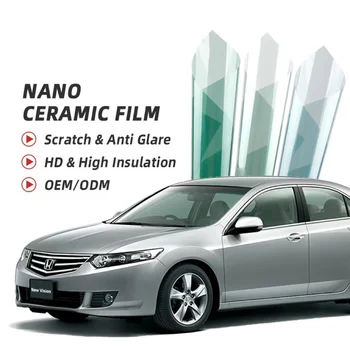 76cmX3m IR80% UV99% Nano Keramikos Saulės Anti-glare Aukšta Šilumos Izoliacija UV Apsauga priekinio Stiklo Automobilio Lango Atspalvis, Plėvelės, Lipdukai