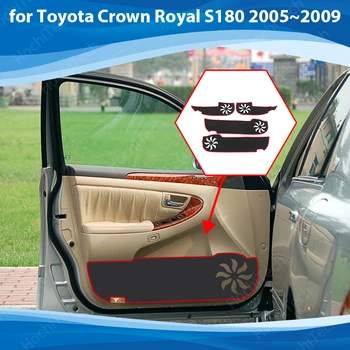 Apsaugos Kilimų Durų Viduje Guard Pusės krašto padengti Automobilio Duris Anti Kick Trinkelėmis Lipdukas Toyota Crown Royal 2005-2009 m. Priedai