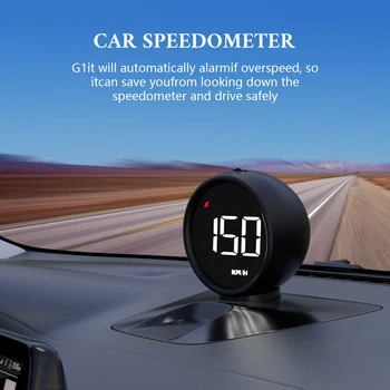 GPS Head Up Display HUD 2023 Naujas Pažangus Skaitmeninis Spidometras Plug and Play Visiems Automobiliams, Didelis Šriftas KMH MPH Automobilių Reikmenys