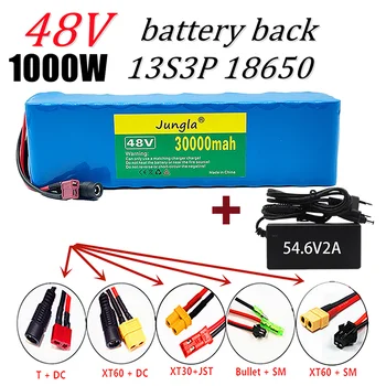 Batterie 13S3P 48V 30Ah ličio-jonų 1000w supilkite vélo électrique 54.6 V avec BMS intégré et chargeur inclus