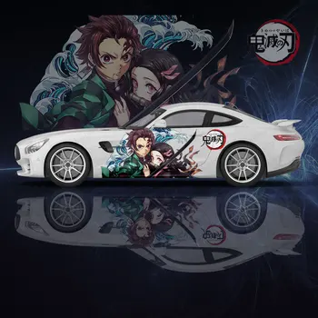 Demon Slayer Kamado Nezuko Japonų Anime 2vnt Automobilio Lipdukas, skirtas universaliam daug Automobilių Lipdukas Automobilio Lipdukas, skirtas Univers Automobilių Lipdukai
